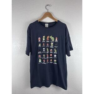 Super Mario Bros Characters T Shirt Mens Large Nintendo